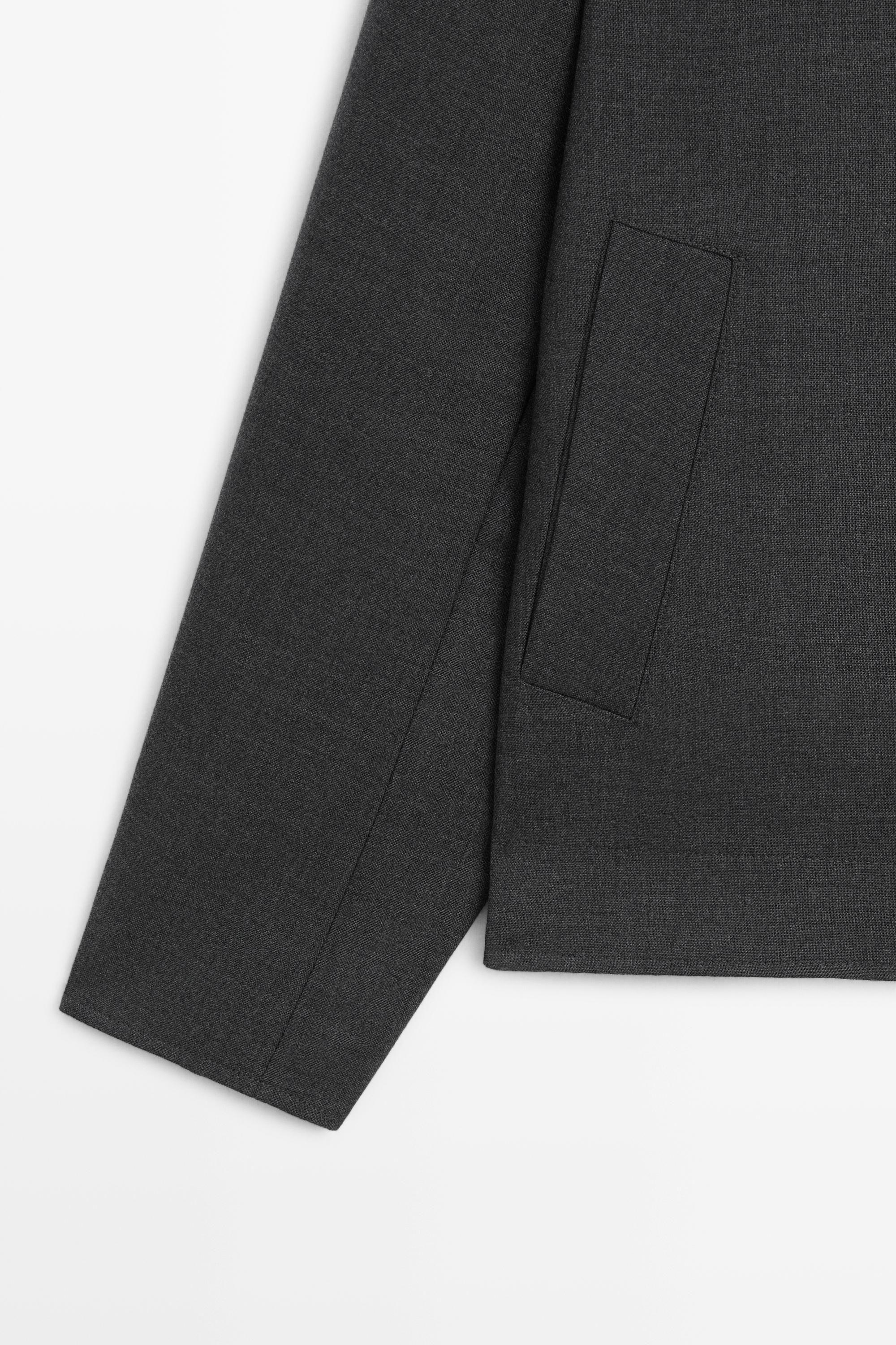 100% wool overshirt
